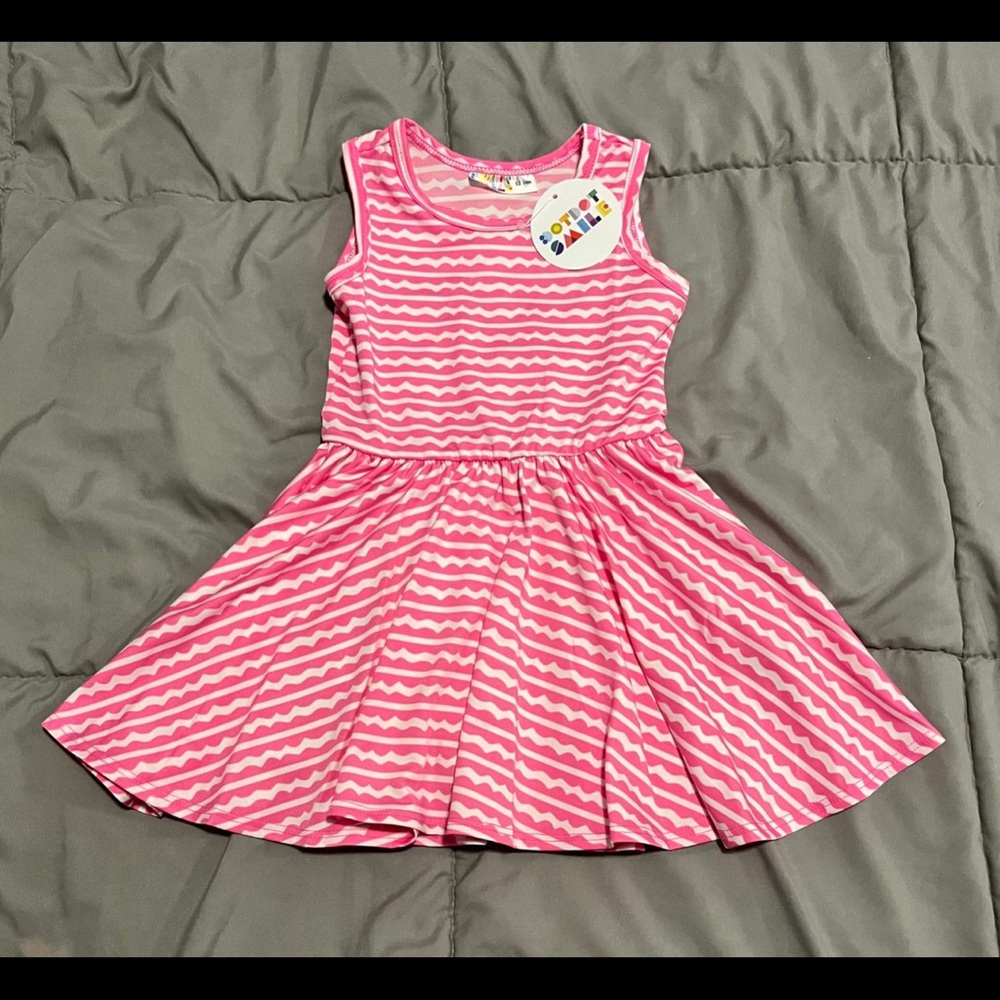 DotDotSmile Girls Pink Tank Dress,Size 12/24months, NWT!